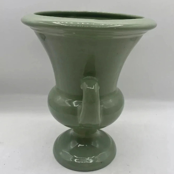 Vintage Haeger Aqua Trophy Urn Vase - Picture 4 of 11